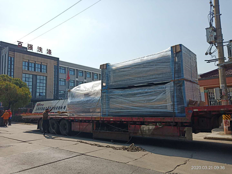 喜報！國內疫情得到有效控制 百強洗滌設備連續三天發貨